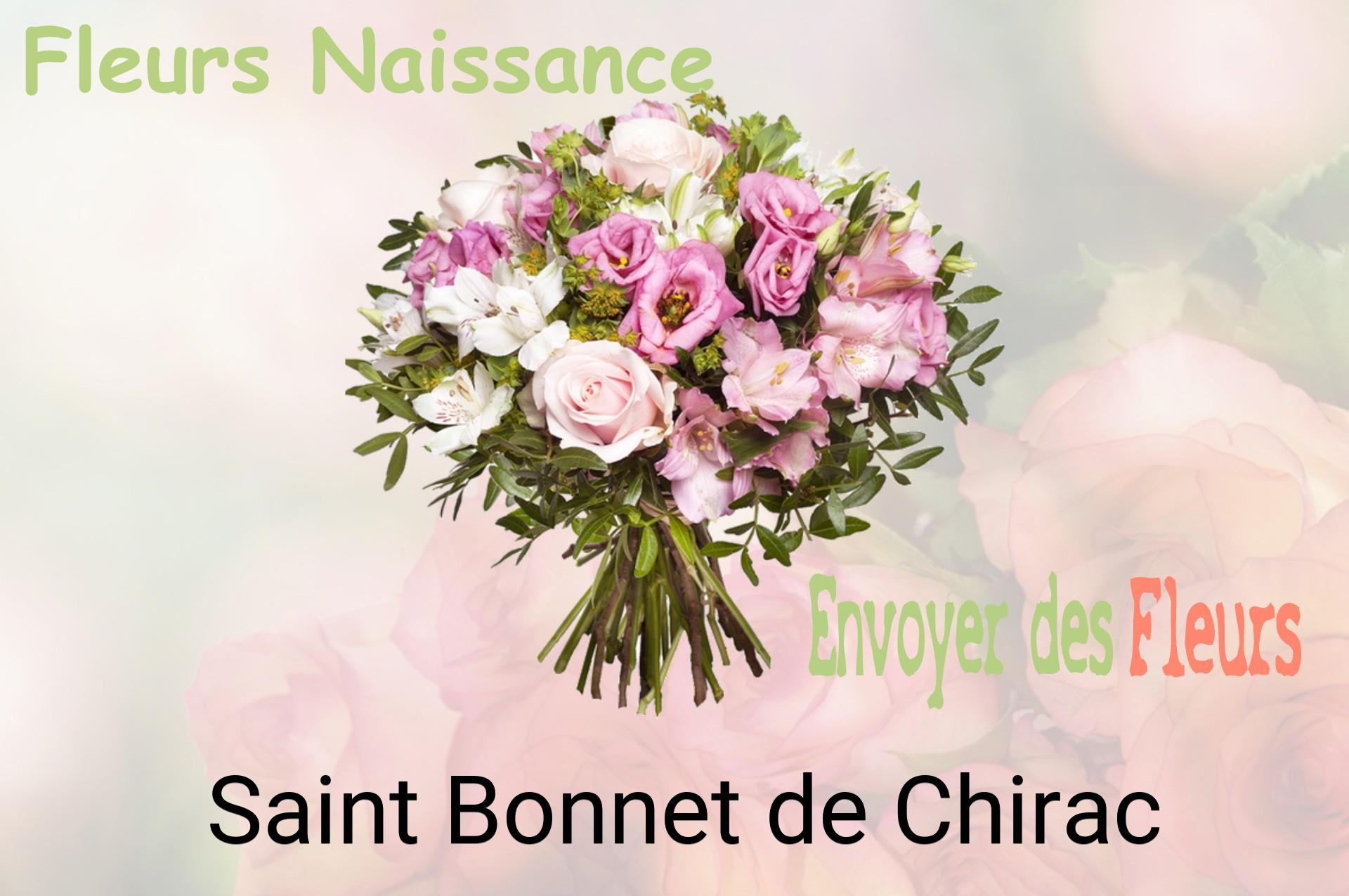 Bouquet de fleurs de naissance livré à Saint-Bonnet-de-Chirac